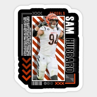 Sam Hubbard Paper Poster Version 10 Sticker